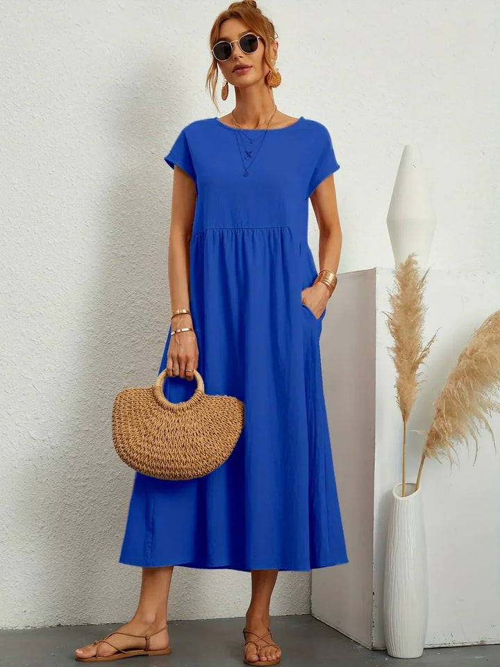 Gabrielle™ — Elegancia atemporal, vestido midi fluido